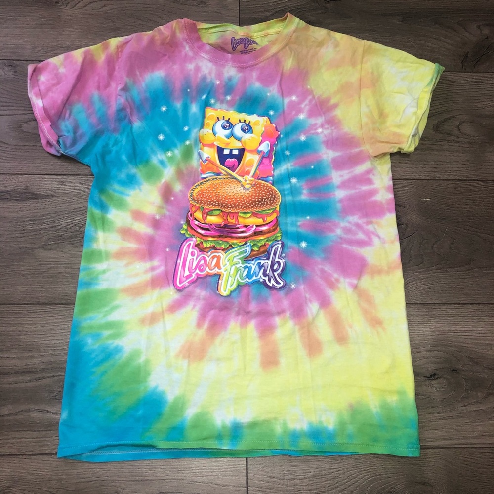 Lisa Frank x Spongebob Tee